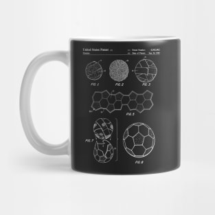 Soccer Ball Patent - Football Art - Black Chalkboard Mug